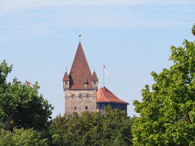 Middle ages nuremberg square tower