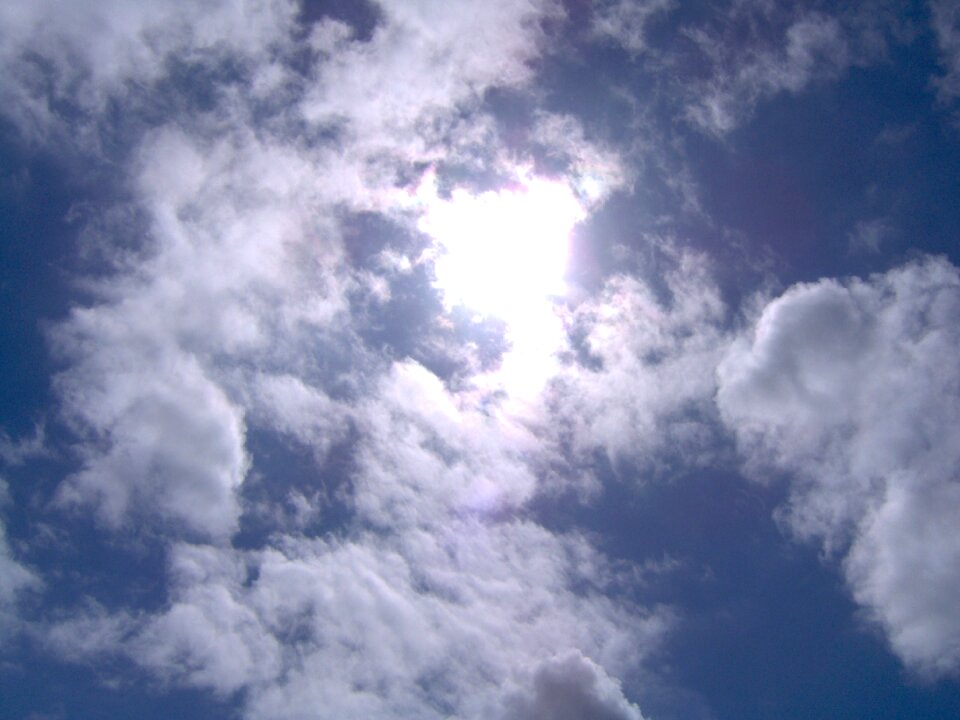 Sun clouds summer