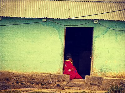 Old dilapidated lonely
