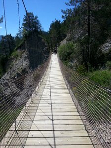 Bridge suspension bridge path