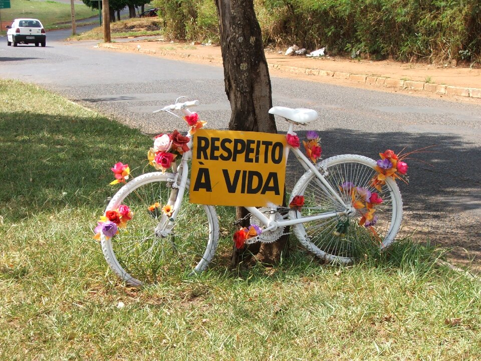 Two wheels bike attention