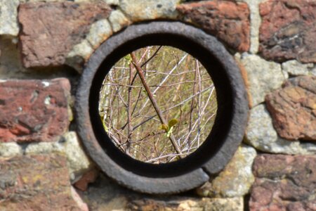 Wall bricks opening