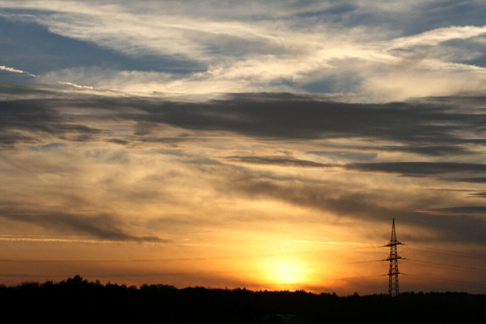 Evening sky abendstimmung clouds