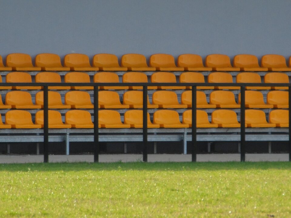 Stadion chairs the pitch