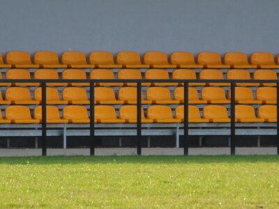 Stadion chairs the pitch