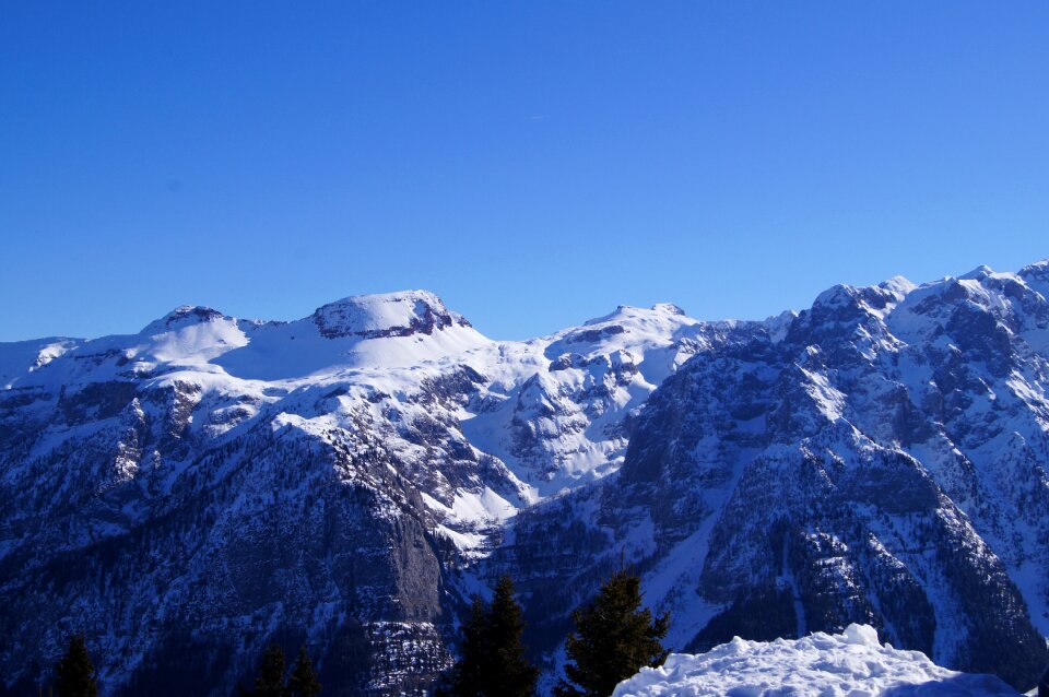 Winter italy the alps
