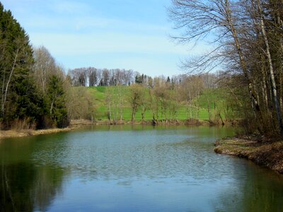 Achental mirroring sky photo