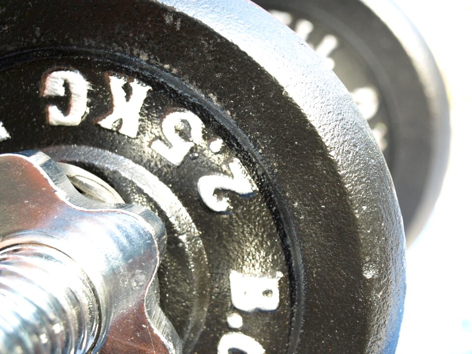 Fitness close up muscle training