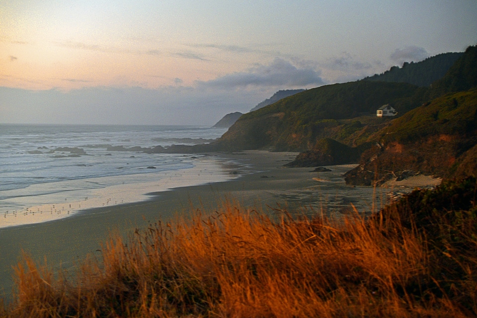 Seashore beach dusk