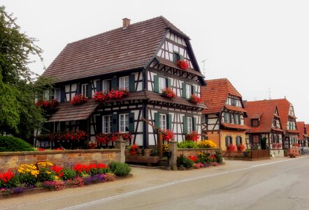 Town buildings architecture photo