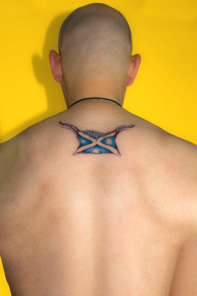 Bald head necklace shaved