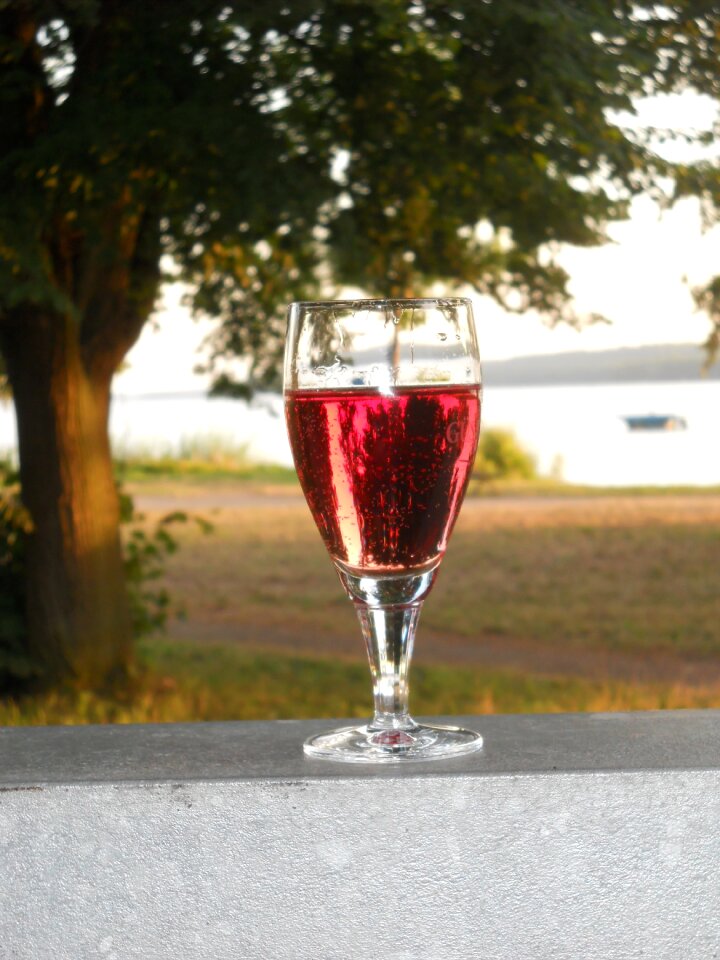 Drink red alcohol