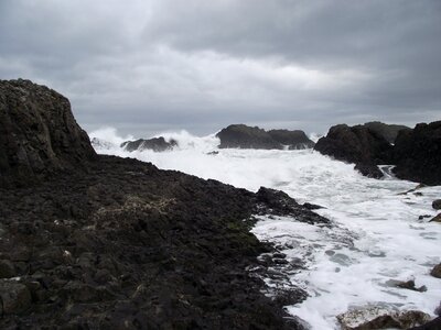 Sea rock the cliffs photo