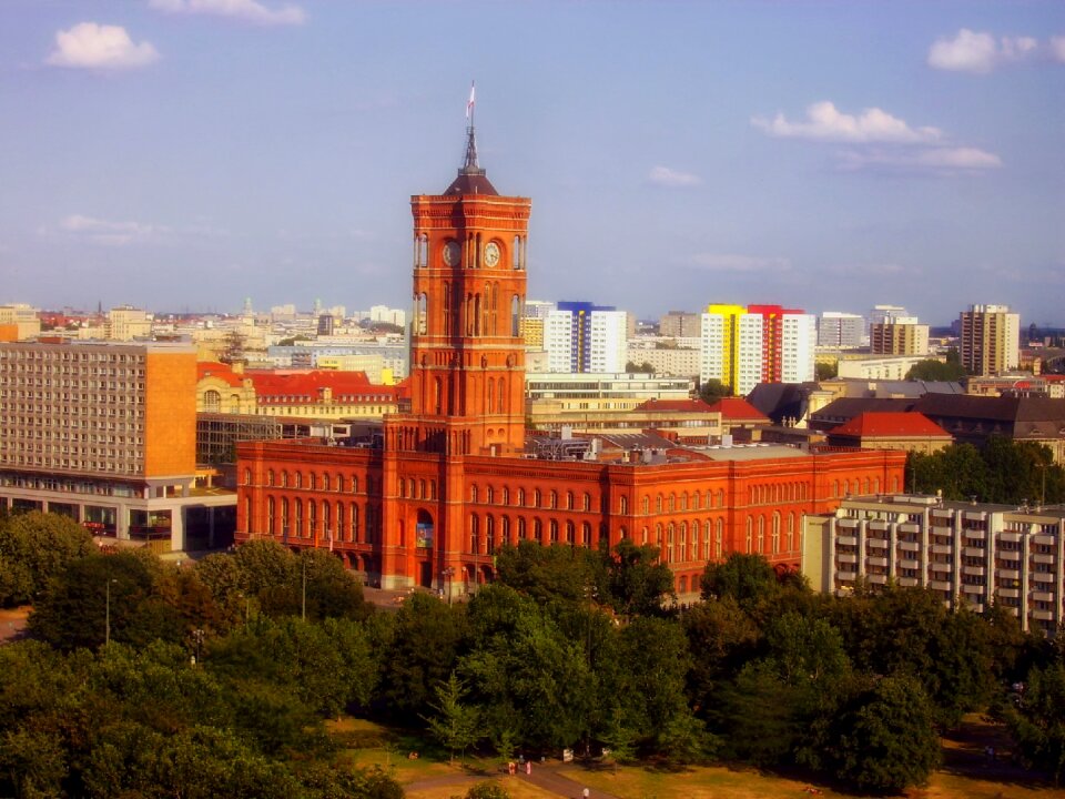 City urban buildings