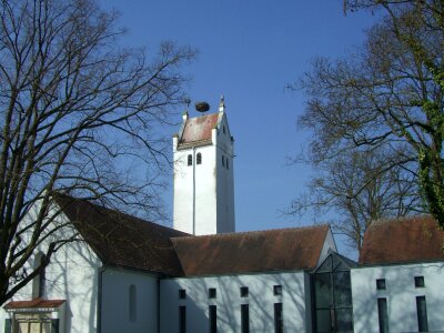 Steeple st peter's church langenau photo