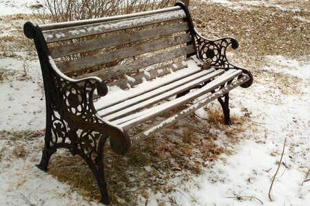 Winter cast iron wood