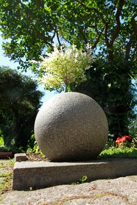 Concrete spheres garden concrete