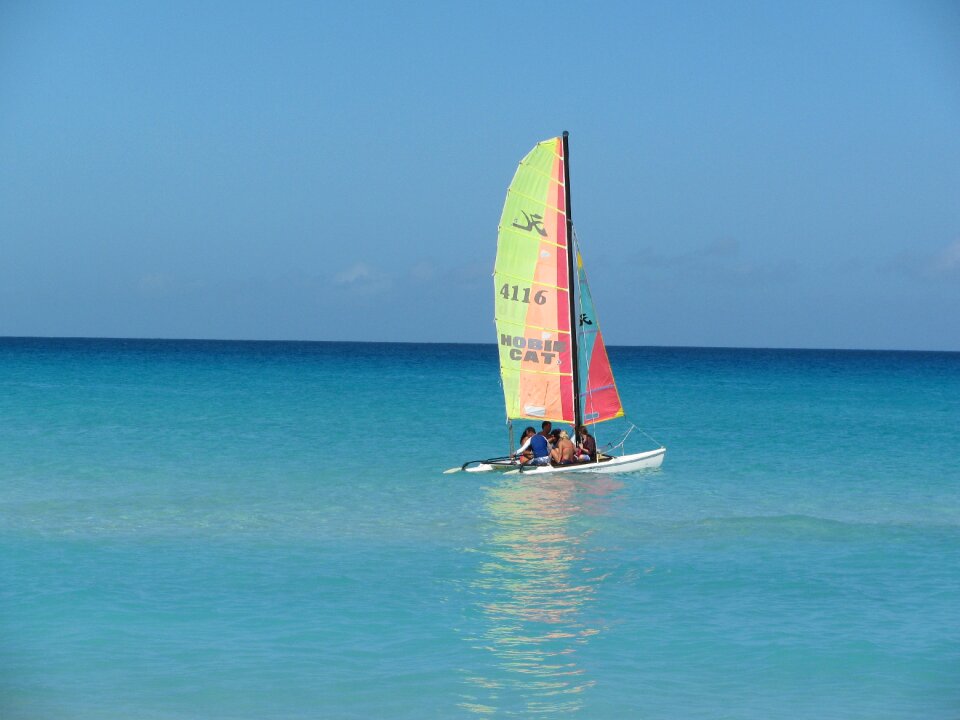 Catamaran ocean boat photo