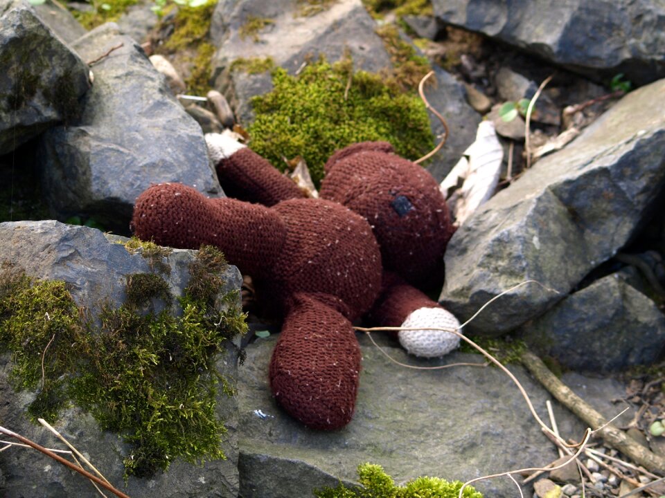 Thrown away sad washed up on