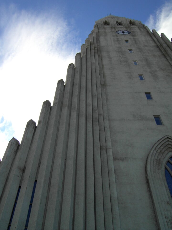 Low angle shot reykjavik chapel