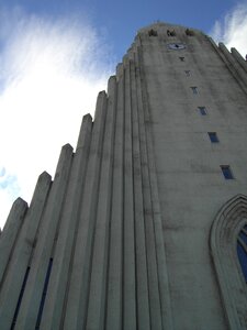 Low angle shot reykjavik chapel photo