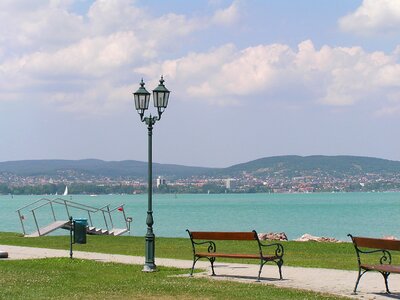 Tihany lake balaton cloud photo