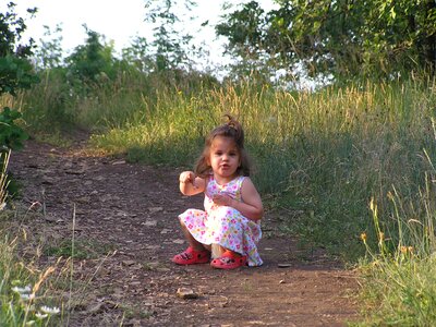 Balatonfüred little girl nature
