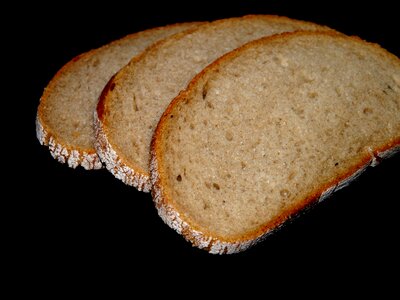 Bread slices food baked goods