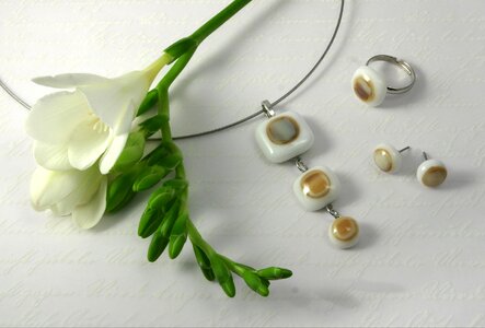 Fused glass fashion pendant