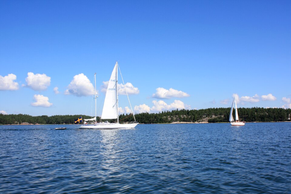 Sailboat sea boating