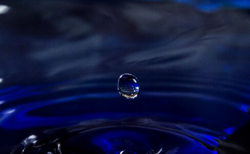 Drop of water close up water