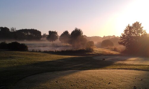 Sand trap morning sunrise photo