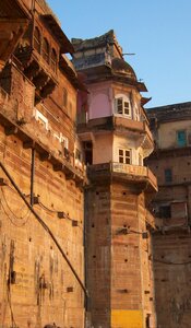 Varanasi brick tower photo