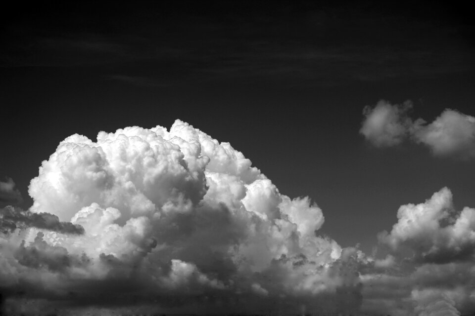 Black white sky nature sky