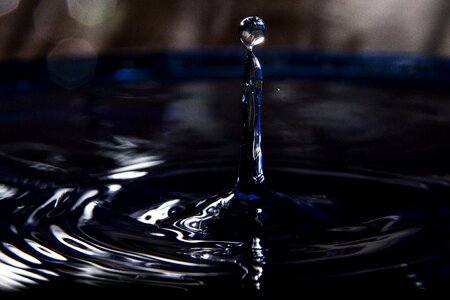 Drop of water close up water