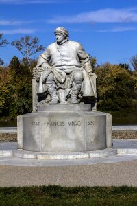 Statue man historical site revolutionary war