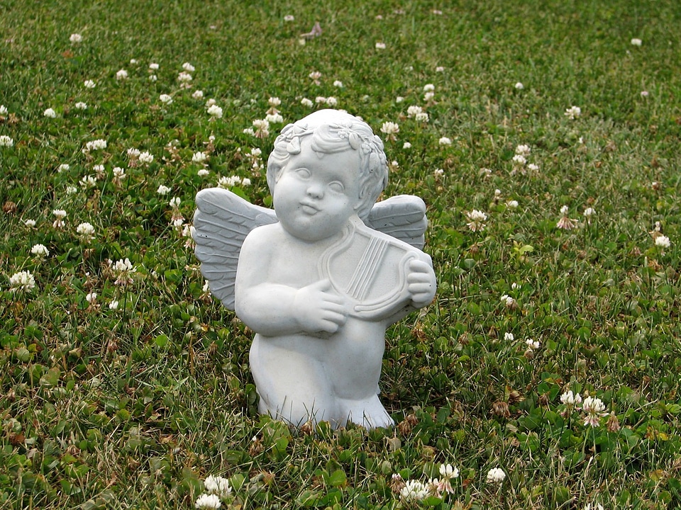 Stone decoration grass