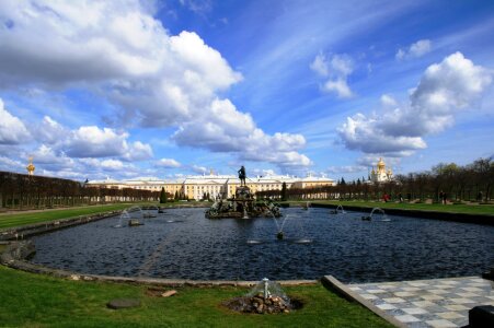 Water garden sky