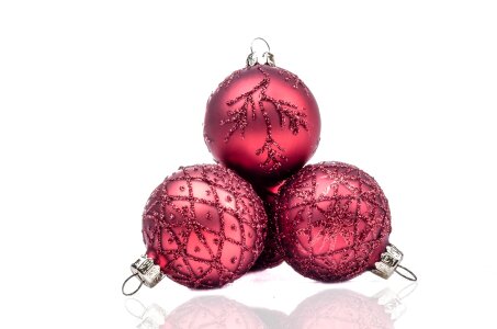Christmas bauble christmas card white
