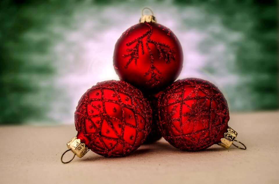 Christmas bauble christmas card white