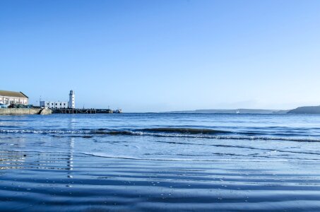 Horizon wave blue