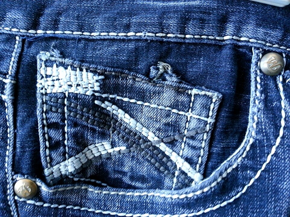 Attire blue garment