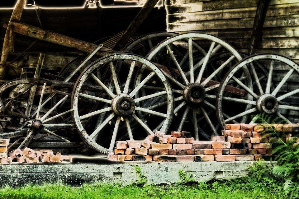 Heritage still life bricks