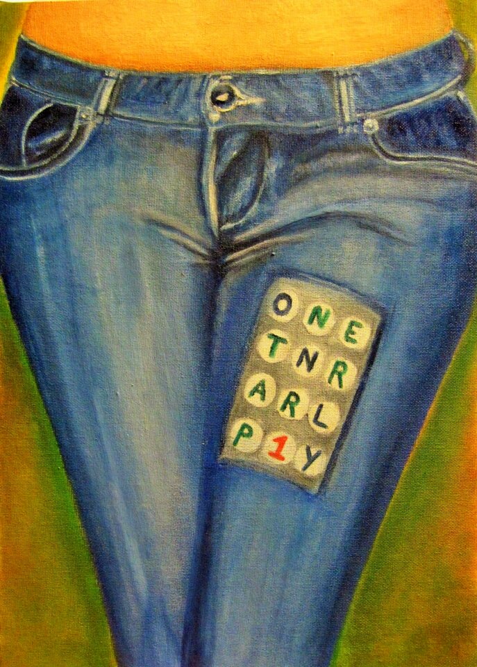 Blue punch pad keys
