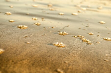 Circle close-up coastline photo