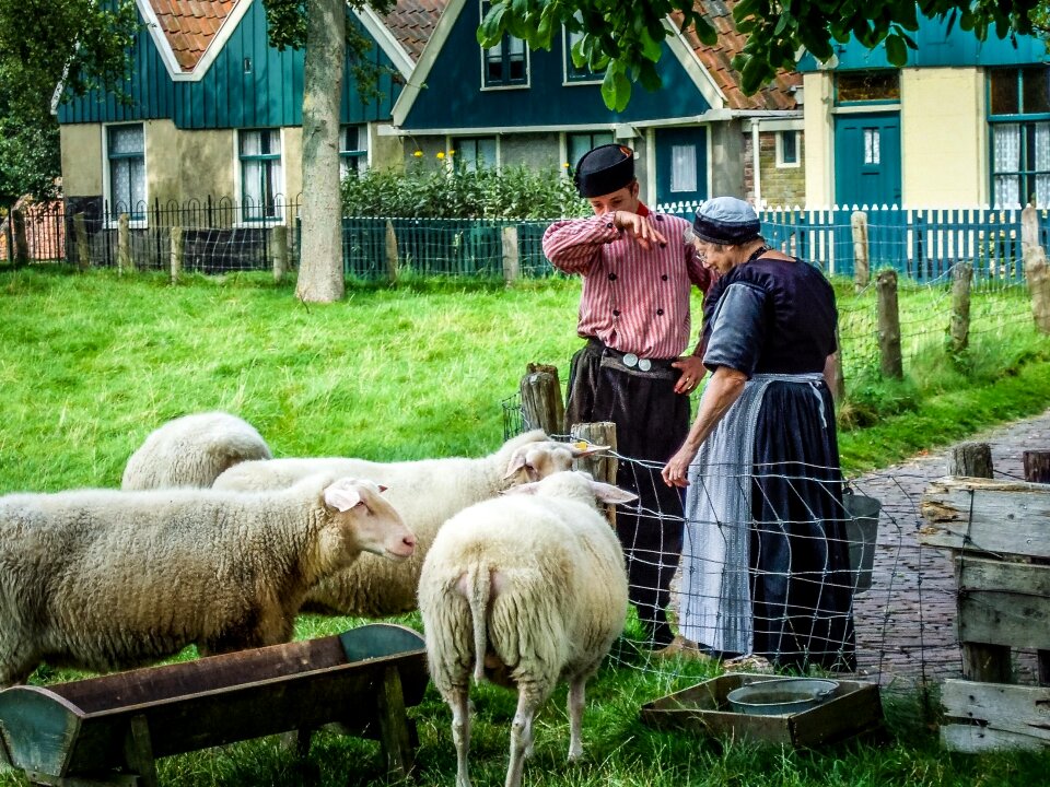 Crafts costumes sheep farmer