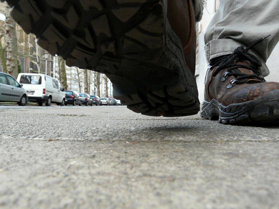 Shoes walking stepping
