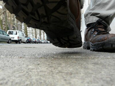 Shoes walking stepping