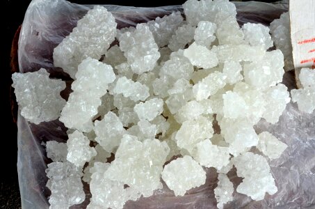 Rock candy rock sugar crystals