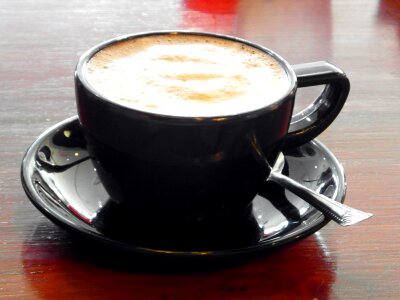 Cappuccino coffee design photo